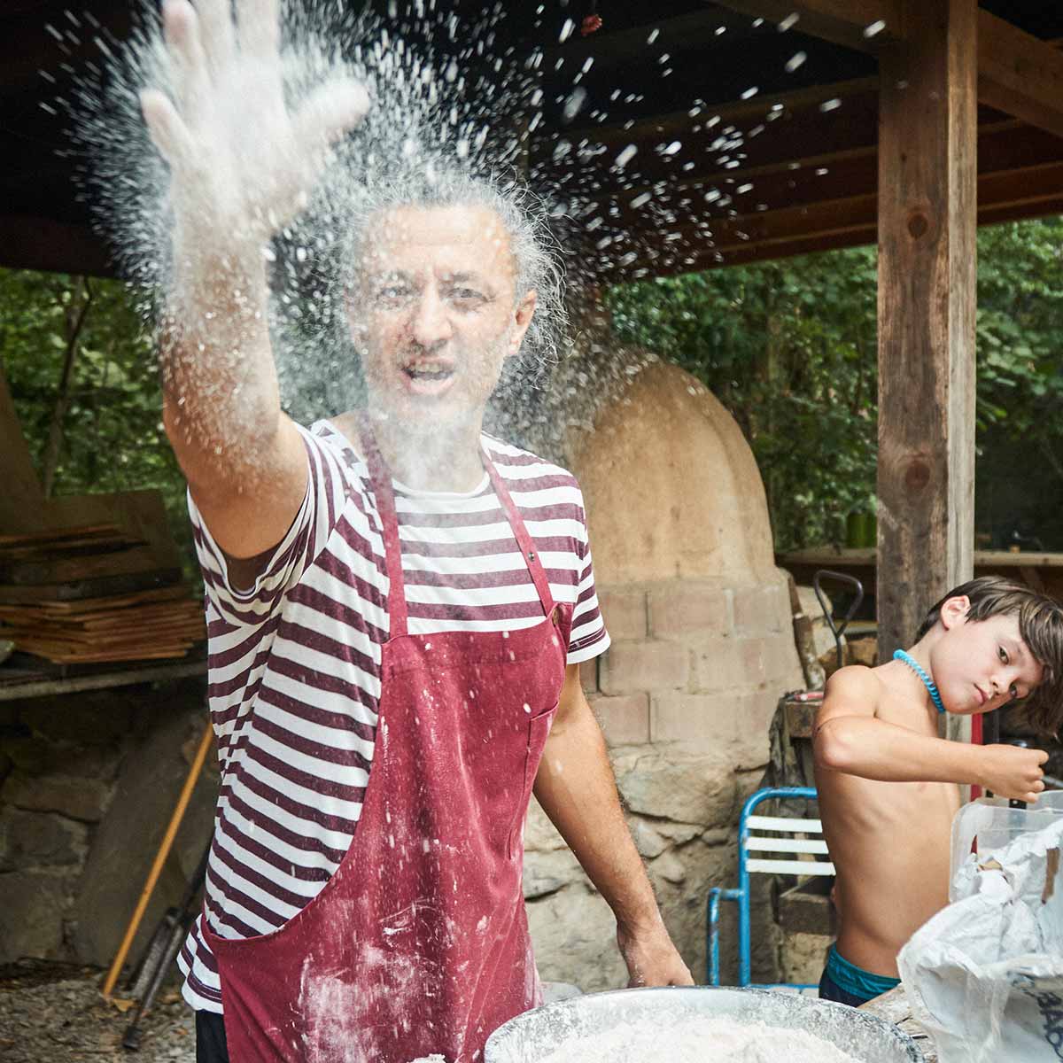 llançament de pizza